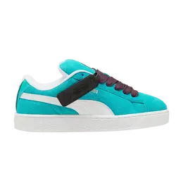 PUMA: Зелёные кроссовки  Suede