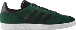Adidas: Зелёные кроссовки  Gazelle