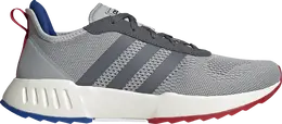 Adidas: Серые кроссовки 