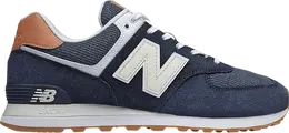 New Balance: Синие кроссовки  574