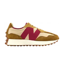 New Balance: Бежевые кроссовки  327