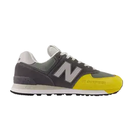 New Balance: Серые кроссовки  574