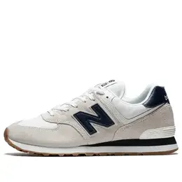 New Balance: Белые кроссовки  574