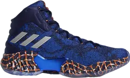Adidas: Синие кроссовки 