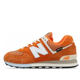 New Balance: Оранжевые кроссовки 