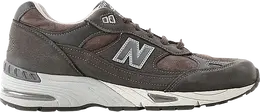 New Balance: Серые кроссовки  991