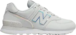 New Balance: Белые кроссовки  574
