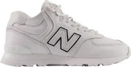 New Balance: Белые кроссовки  574