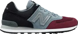 New Balance: Бордовые кроссовки  574