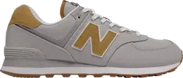 New Balance: Серые кроссовки  574