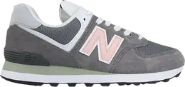 New Balance: Серые кроссовки  574