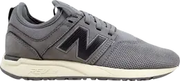 New Balance: Серые кроссовки 