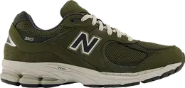 New Balance: Зелёные кроссовки  2002R