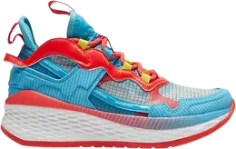New Balance: Голубые кроссовки 