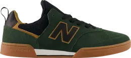 New Balance: Зелёные кроссовки 
