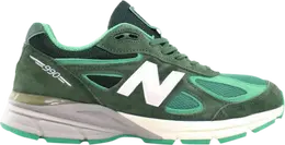 New Balance: Зелёные кроссовки 