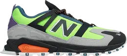 New Balance: Зелёные кроссовки  X-Racer