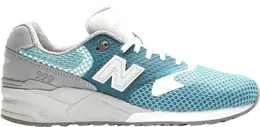 New Balance: Голубые кроссовки 