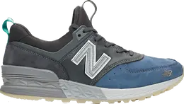 New Balance: Чёрные кроссовки  574