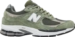 New Balance: Зелёные кроссовки  2002R