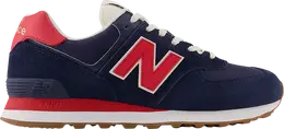New Balance: Тёмные кроссовки  574