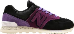 New Balance: Чёрные кроссовки  574