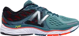 New Balance: Зелёные кроссовки 