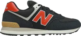 New Balance: Чёрные кроссовки  574