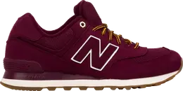 New Balance: Красные кроссовки  574