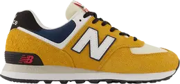 New Balance: Жёлтые кроссовки  574