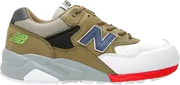 New Balance: Бежевые кроссовки 