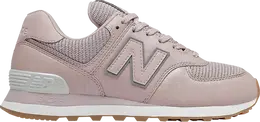 New Balance: Розовые кроссовки  574