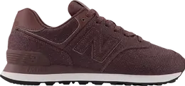 New Balance: Бордовые кроссовки  574