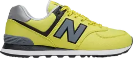 New Balance: Жёлтые кроссовки  574