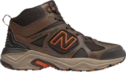 New Balance: Коричневые кроссовки 