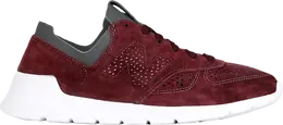New Balance: Бордовые кроссовки 