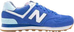 New Balance: Синие кроссовки  574