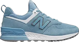 New Balance: Синие кроссовки  574