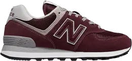 New Balance: Бордовые кроссовки  574