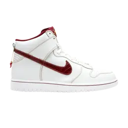 Nike: Белые кроссовки  Dunk High Premium SB