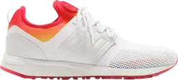 New Balance: Белые кроссовки 