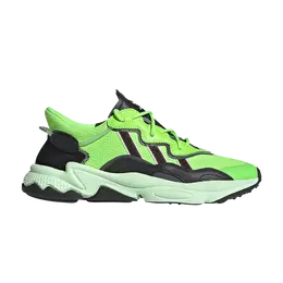 Adidas: Зелёные кроссовки  Ozweego