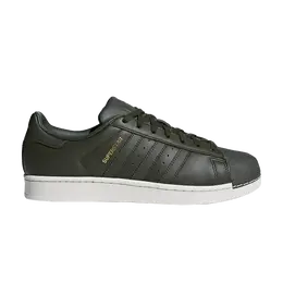 Adidas: Зелёные кроссовки  Superstar