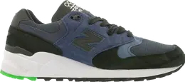 New Balance: Синие кроссовки 
