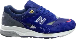 New Balance: Синие кроссовки 