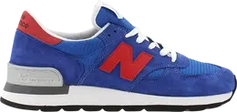 New Balance: Синие кроссовки 