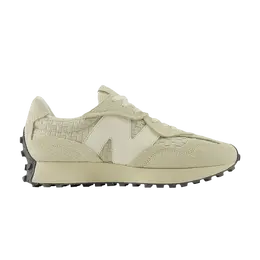 New Balance: Зелёные кроссовки  327