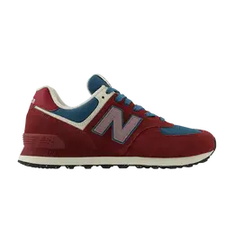 New Balance: Красные кроссовки  574