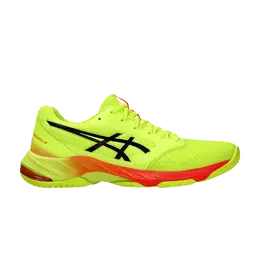 Asics: Жёлтые кроссовки 