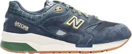 New Balance: Синие кроссовки 